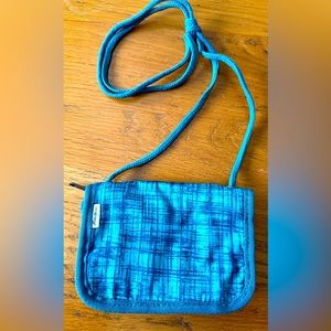 New! Eddie Bauer travel wallet with long, strap.